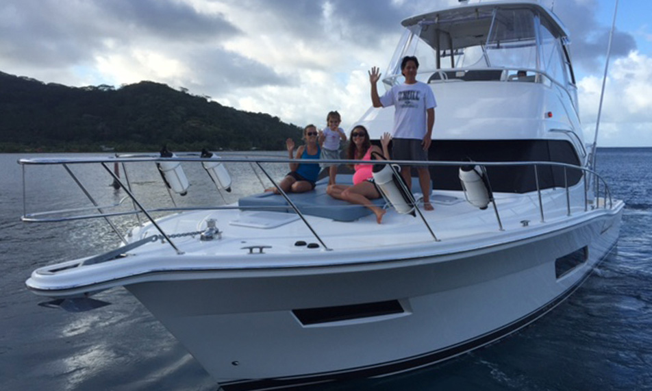Celebrating two new arrivals in Tahiti